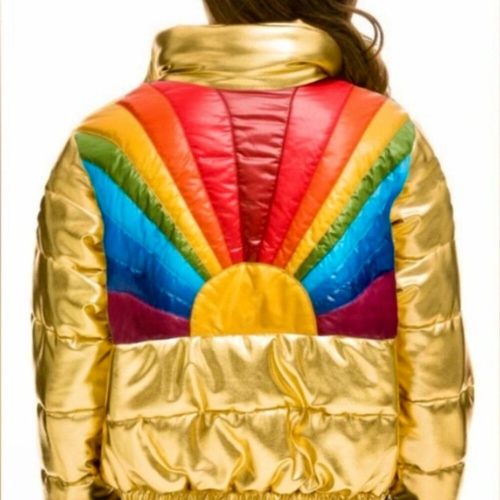 Aviator Nation Sunburst Apres Puffer Jacket